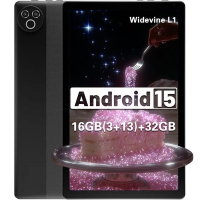 10 Zoll IPS Android 15 Tablet 16(3+13)GB RAM 32 GB ROM Wi-Fi 6 ＆ Bluetooth 5.4