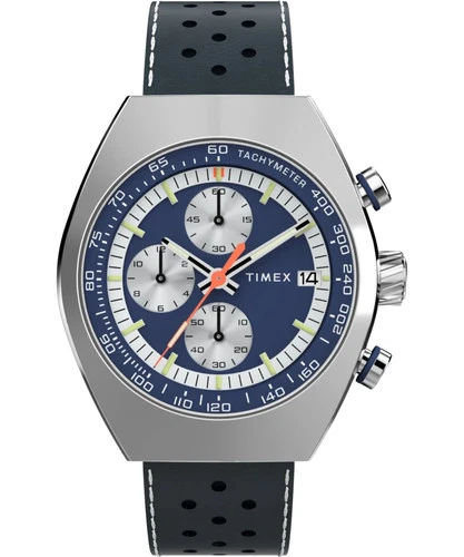 Mens New Very Smart Timex Legacy Tonneau Chronograph Tachymeter 42mm Watch