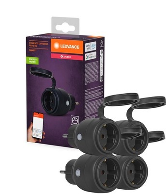 LEDVANCE SMART+ ZigBee Outdoor Plug IP44 Energiemessung 4er Pack