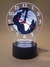 Amateur radio, clock, Ham radio, acrylic sign with remote, personalised.