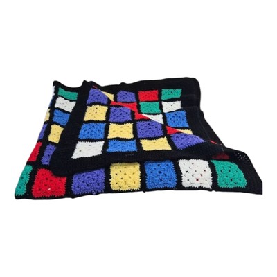 Häkeldecke 80x90cm Mehrfarbig Handarbeit Geogeous Decke Portofrei