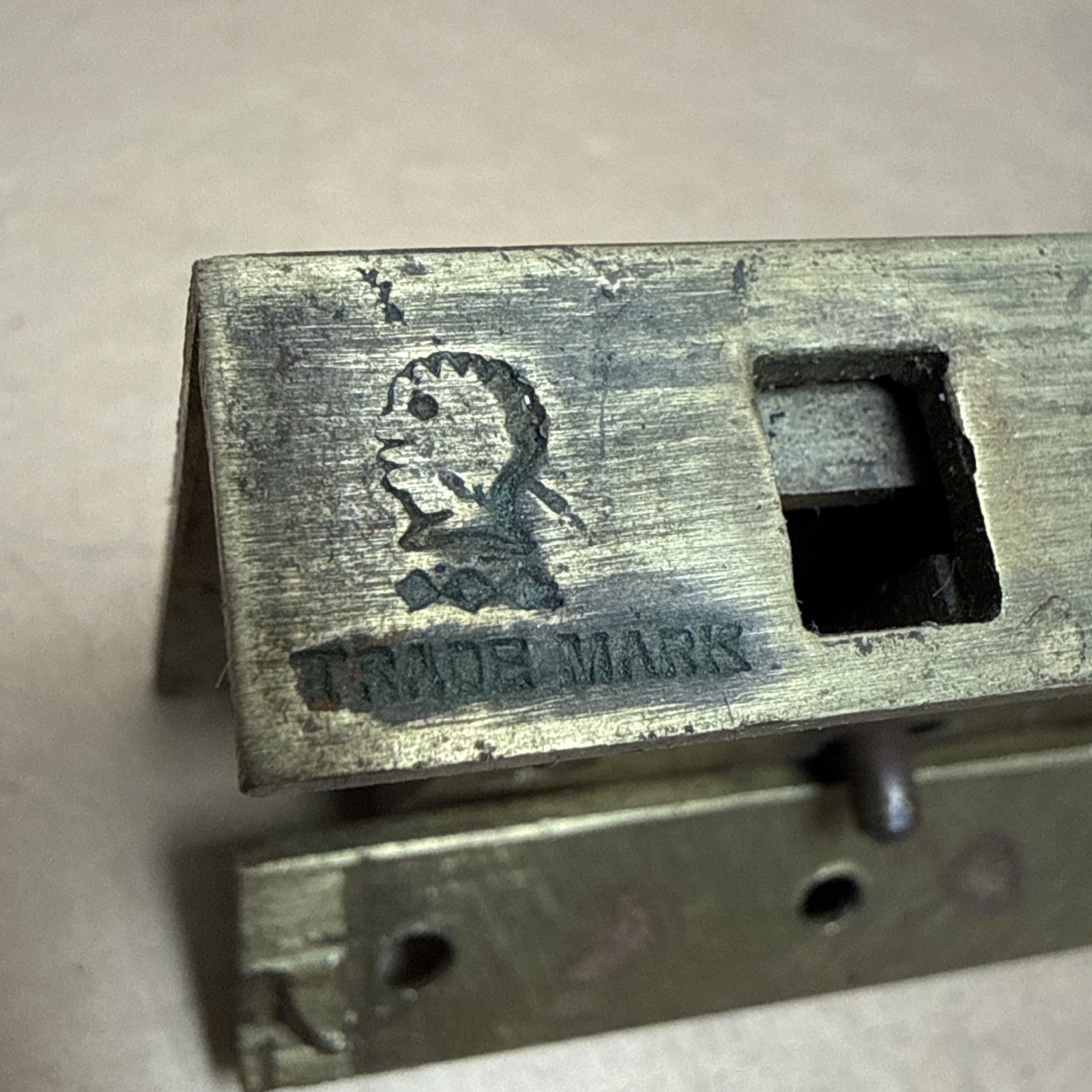 V & R Blakemore Brass Antique Cabinet Lock &Keys 1890’s Trade Mark 333  (M)