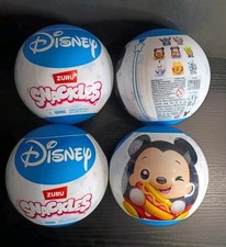 Disney Snackles Zuru Bolas Ciegas Lote de 4 - Nuevo Sellado - Cápsulas de Peluche Misteriosas