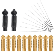 IdeaFormer 22Pcs 0.4mm Nozzle Kits for Elegoo Neptune 4 Plus/Neptune 4 Max, 2Pcs