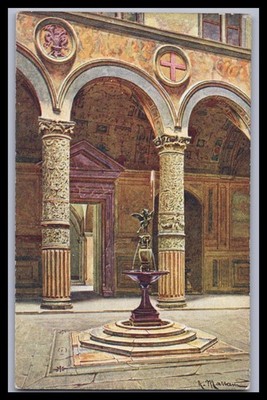 Ansichtskarte Firenze Florenz / Cortile del Palazzo Veccio - Italien
