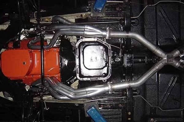 For Dodge Dart 67-73 Exhaust System Pypes 409 SS H-Bomb Crossmember-Back Exhaust - Image 4 of 4