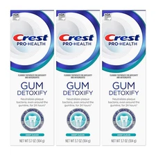 Crest Pro-Health Gum Detoxify Deep Clean Toothpaste 3.7 oz (Lot of 3)