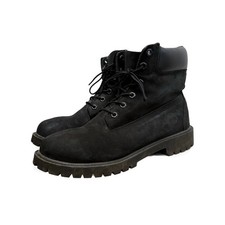 Timberland 1990 90s Vintage 6.5 Black Nubuck Leather Boots Shoes