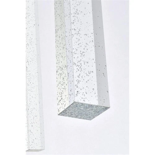 Elegant Lighting Weston 6-Lights Modern Metal and Crystal Pendant in Satin Gold - Picture 7 of 8