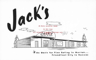 KS, Norton, Kansas, Jack's Cafe Restaurant, Norton Daily Telegram Pub