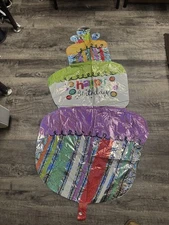 Anagram Large Holo Funky Birthday Cake Balloon