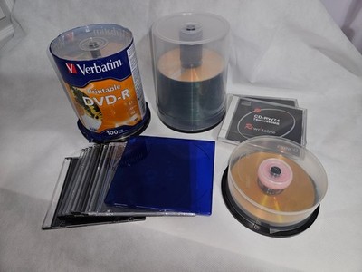Mixed lot of blank CD/DVD writeable media