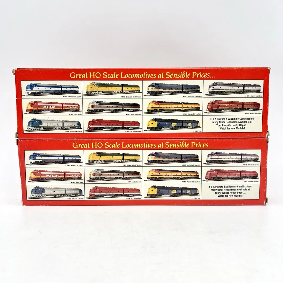 2x NEW IHC HO Scale Model E-8 A Powered Northern Pacific #1927 Diesel Locomotive - Image 2 of 4