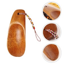 2pcs Smooth Wooden Shoehorns Shoe Lifters Shoehorns Shoes Lifting Tools