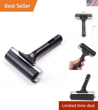 4-Inch Rubber Brayer Roller with Non-Slip Grip for Smooth Application