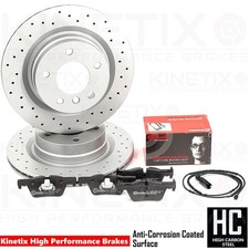 Für BMW 120i E81 E87 M Sport Gebohrte Ha Bremsscheiben Brembo Beläge Sonde 300mm