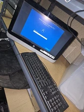 hp 19 all in one pc / reset ready for new user. / windows 10 installed.