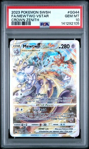 2023 Pokemon Crown Zenith #GG44 Mewtwo Vstar PSA 10