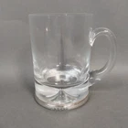 W I Broadway & Co Glass Tankard With Sterling Silver Band Birmingham - SA/AG