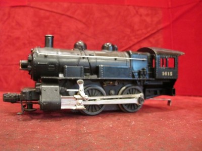 Lionel 1615 Postwar O27 Steam Locomotive Switcher 0-4-0 Black ~ RUNS AND LIGHTS