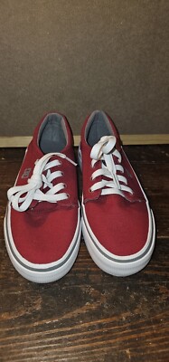 NEW DC Youth's Trase TX Red/White Canvas Skate Sneakers ADBS300083 Size: 2Y
