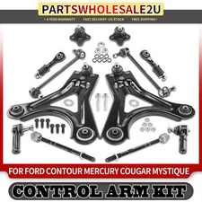 12x Control Arm &Ball Joint & Stabilizer Bar Link & Tie Rod End for Ford Mercury