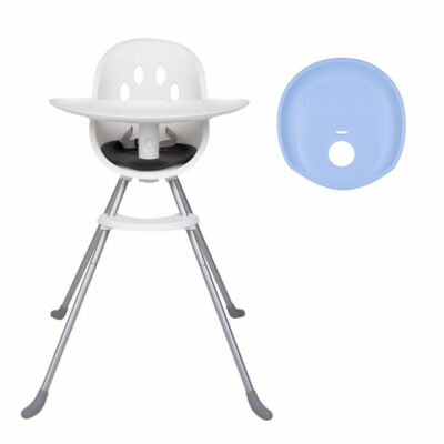Phil&Teds Hochstuhl poppy  (2020+) Metallbeinen + zusätzliche Sitzauflage blau !