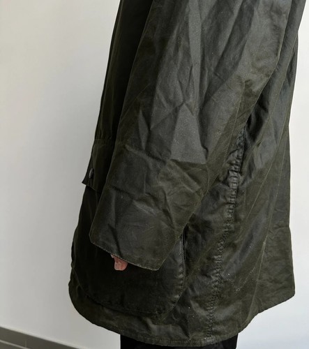VINTAGE BARBOUR 2in1 BORDER WAX LINER HOOD MENS JACKET HUNTING C46/117 CM - Picture 6 of 23