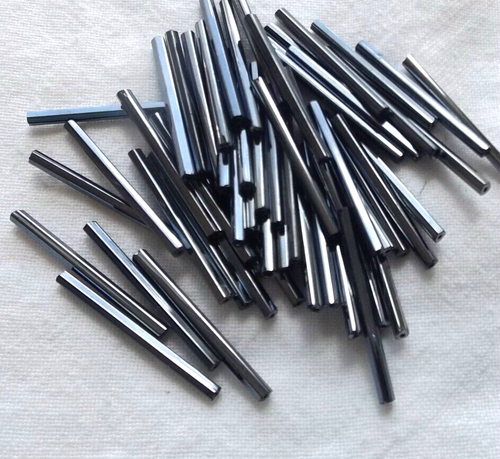 30 mm 1 1/4 Zoll Grau Gerade Silber Gefüttert Glashorn Perlen - Ca. 100+ Perlen - Bild 2 von 2