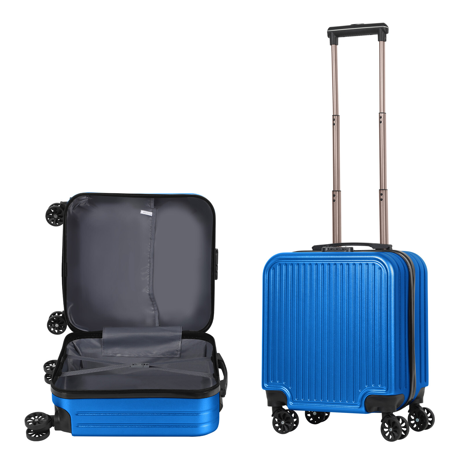 Carry-on Bag Small Suitcases With Spinner Wheels, Blue