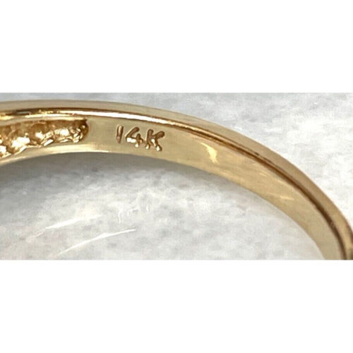 14K YELLOW GOLD RUBY AND DIAMOND RING SIZE 6.5 SKY - Picture 8 of 9