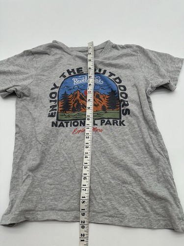 Primark Cares T-Shirt Youth Boy Size 12 Gray Graphic Print..#15457 - Picture 6 of 8