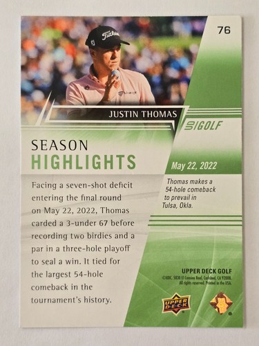 2024 Upper Deck Golf Base--You pick...Complete Your Set! - Bild 70 von 96