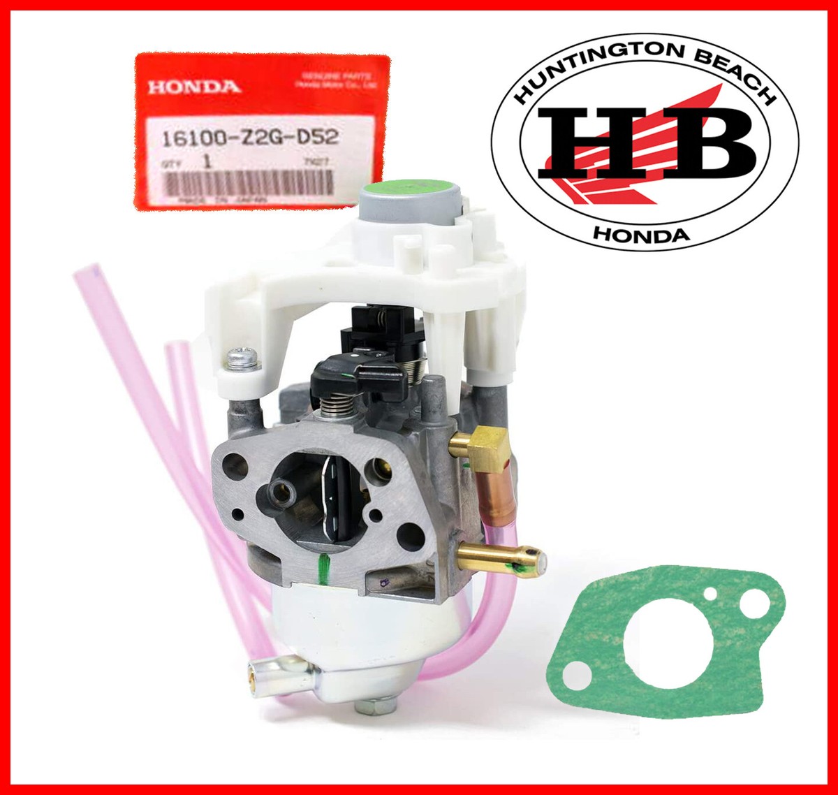 HONDA GENUINE OEM EU3000I GENERATOR CARBURETOR 16100-Z2G-D52