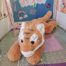 FAO Schwarz / Tiger Cub Orange White Color Laying Flat '2021 20" Soft Plush