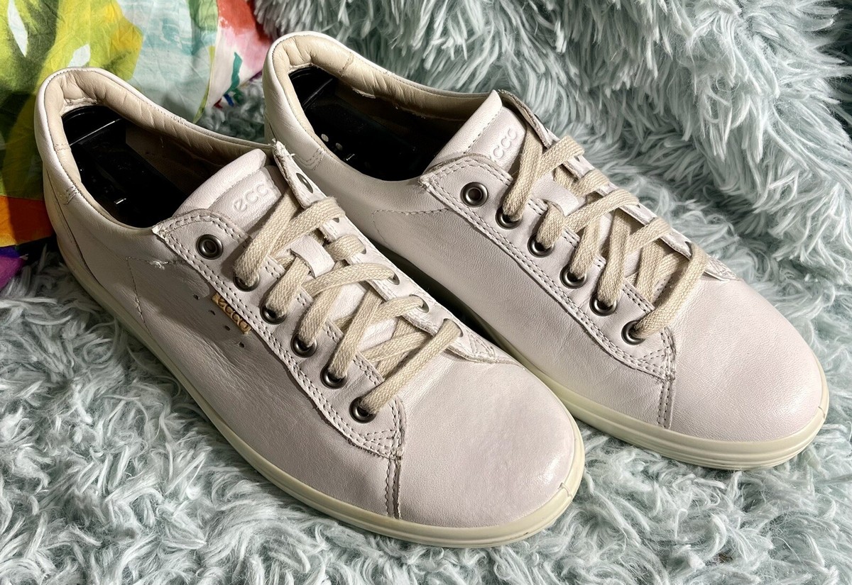 Ecco Classic White Leather Low-Top Sneakers Women main image 2