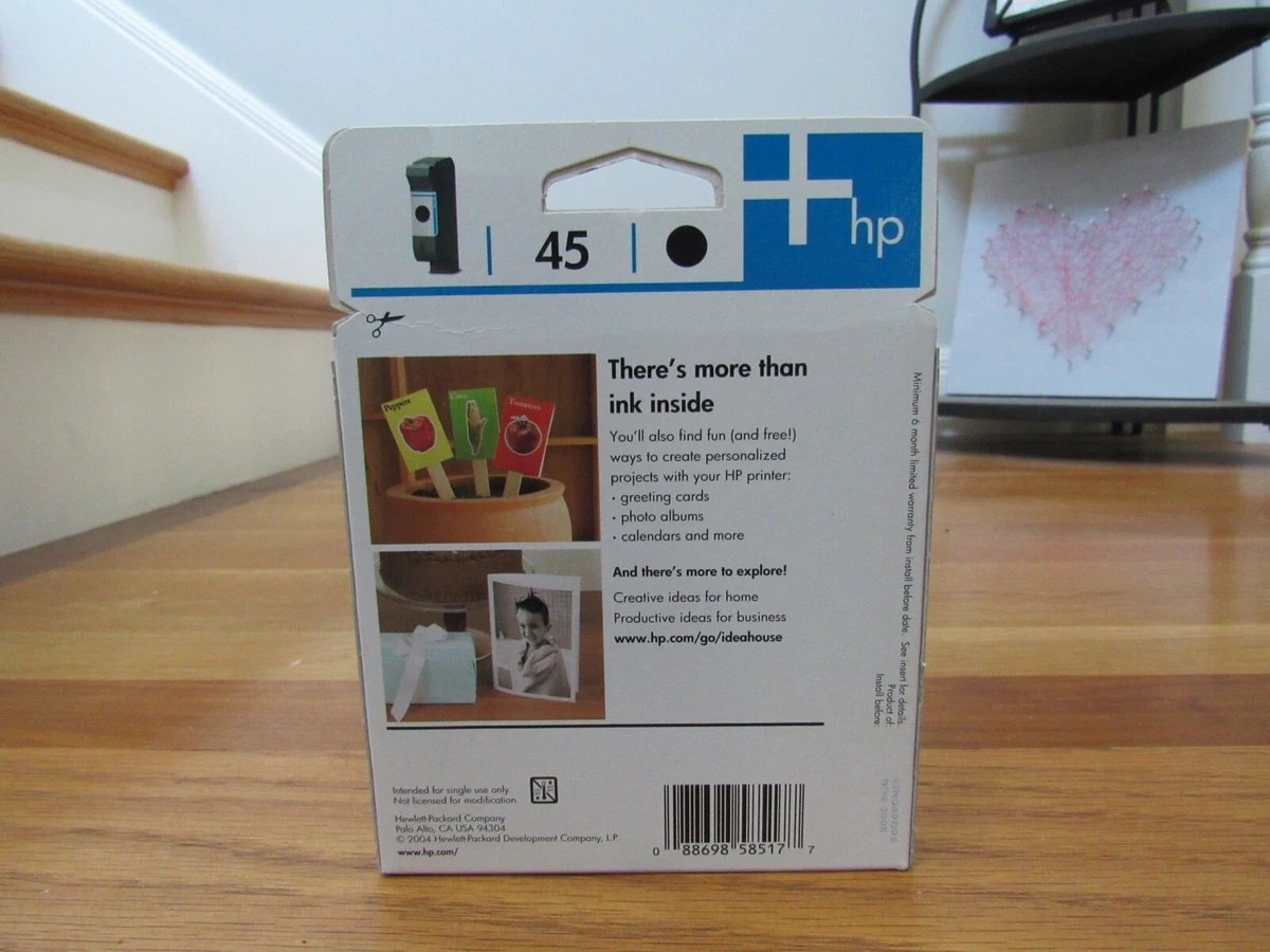 New 45 Genuine OEM Black HP 51645A Inkjet Print Cartridge exp 11  