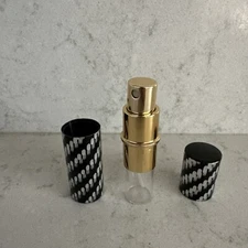 JERDON INC NYC - " GIRAFFE ATOMIZER " - VINTAGE - SILVER & BLACK COMET