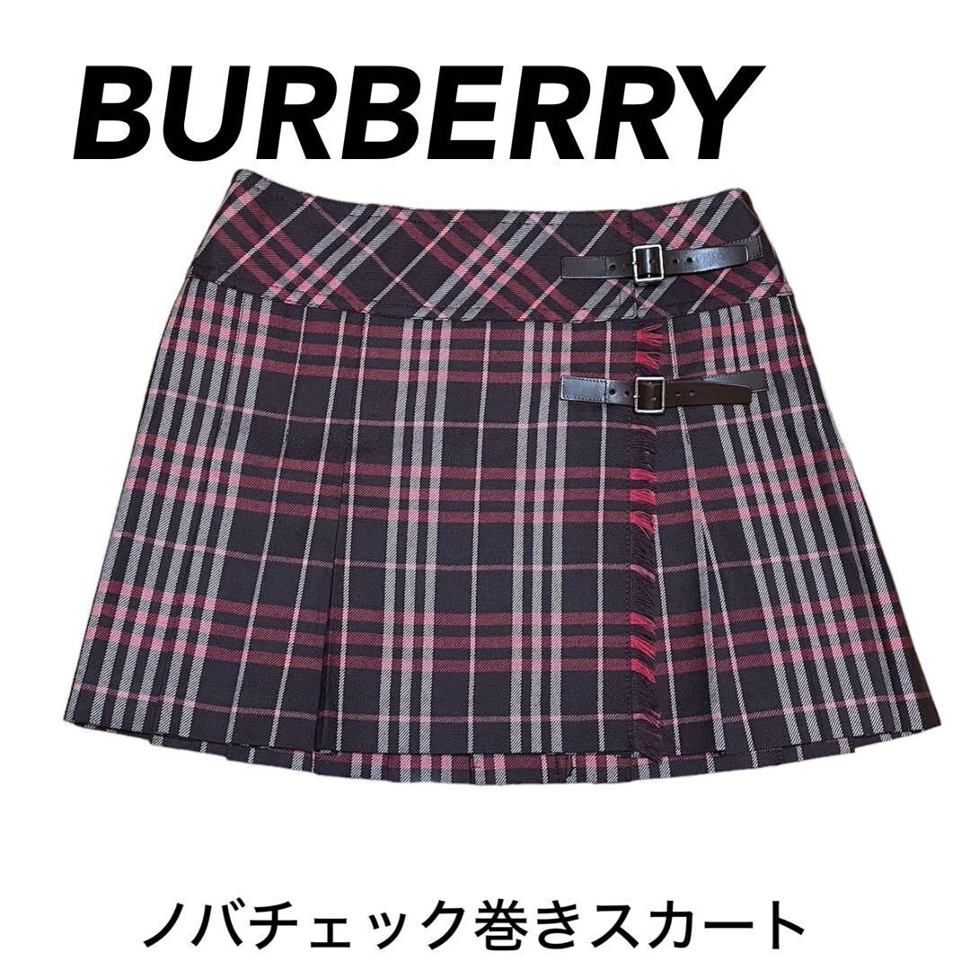 スカート BURBERRY Pink Wool Mini Skirt Burberry Pink Virgin Wool Miniskirt - Nude & Neutrals | 8083030