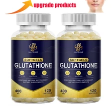 2PCS Liposomal Glutathione Capsules Anti Winkle Anti-Aging Skin Whitening 400MG