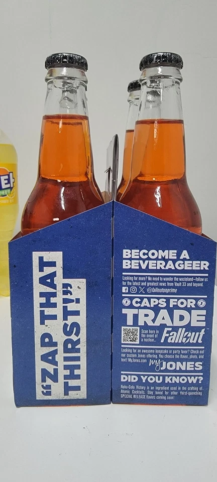 Jones Soda Fallout Edición Especial Nuka-Cola Paquete de 4 Nuka Limited Entrega GRATIS Foto 3 de 4