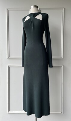 COUNTRY ROAD | twist knit midi dress dark spruce | SIZE: XL, 16 | $199 new