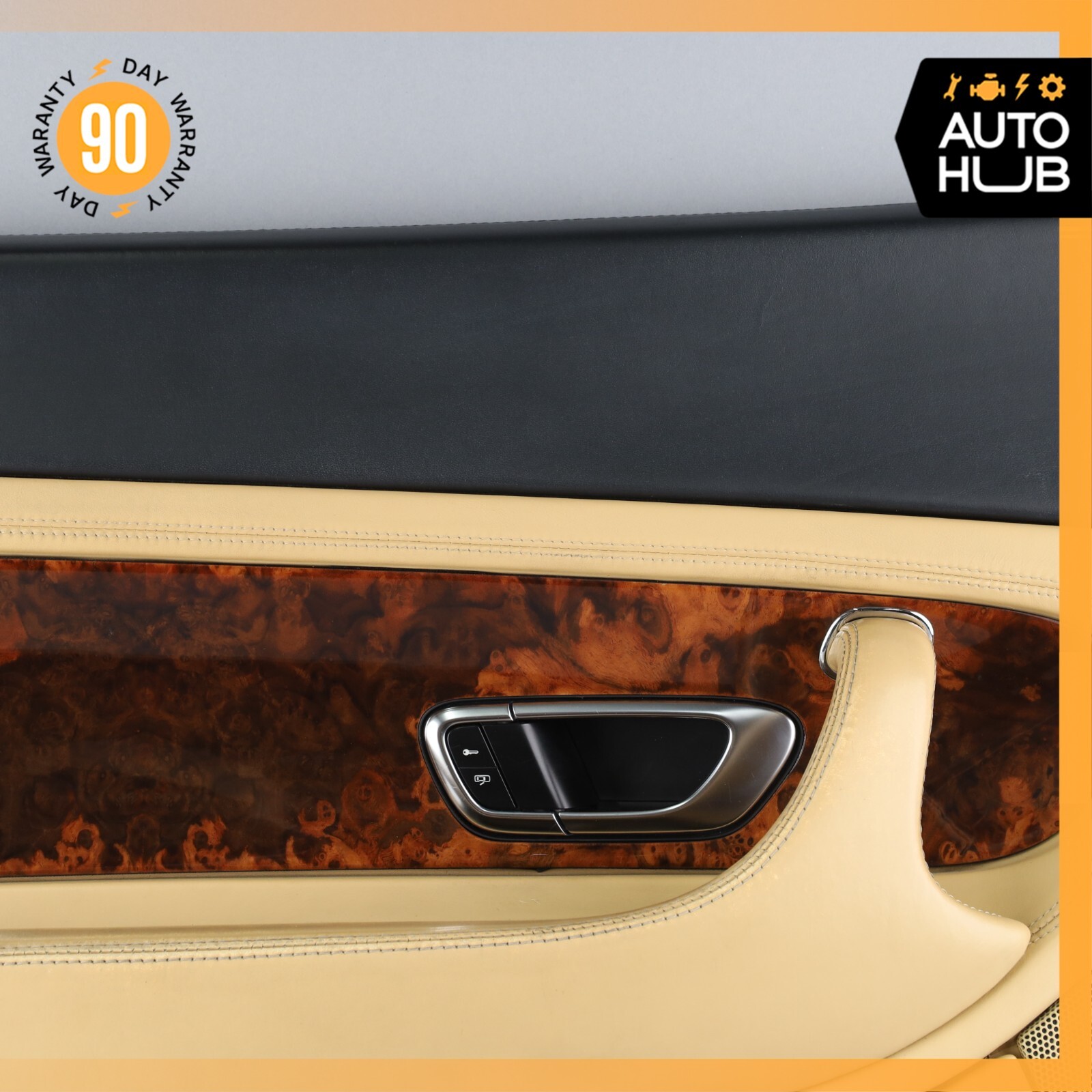 03-10 Bentley Continental GT Left Driver Side Interior Door Panel Beige OEM 81k