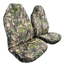Car Front Seat Covers Green Army Camo Canvas 2pcs For Jeep Wrangler Tj 1997-2006