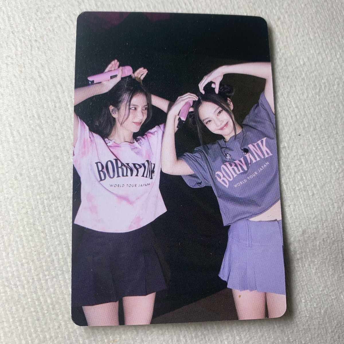 限定 BLACKPINK 公式トレカ JENNIE JISOO JENNIE & JISOO BLACKPINK Born Pink World T Edition Celeb K-pop