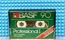 BASF  PROFESSIONAL  I   90  1980 USA   TYPE I   BLANK CASSETTE TAPE (1)  (NEW)
