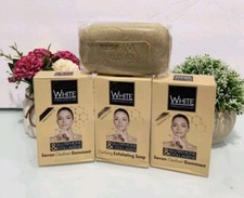 3 Packs Gluta White Glutathione  Collagen Clarifying  Exfoliating Soap 190g