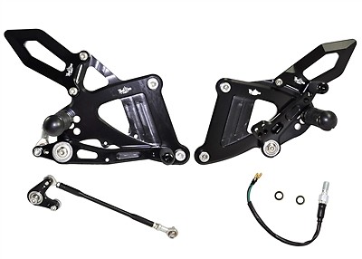 Honda 2013-17 CBR 400R/F, 500R/F VooDoo Billet Rearsets VRD1326