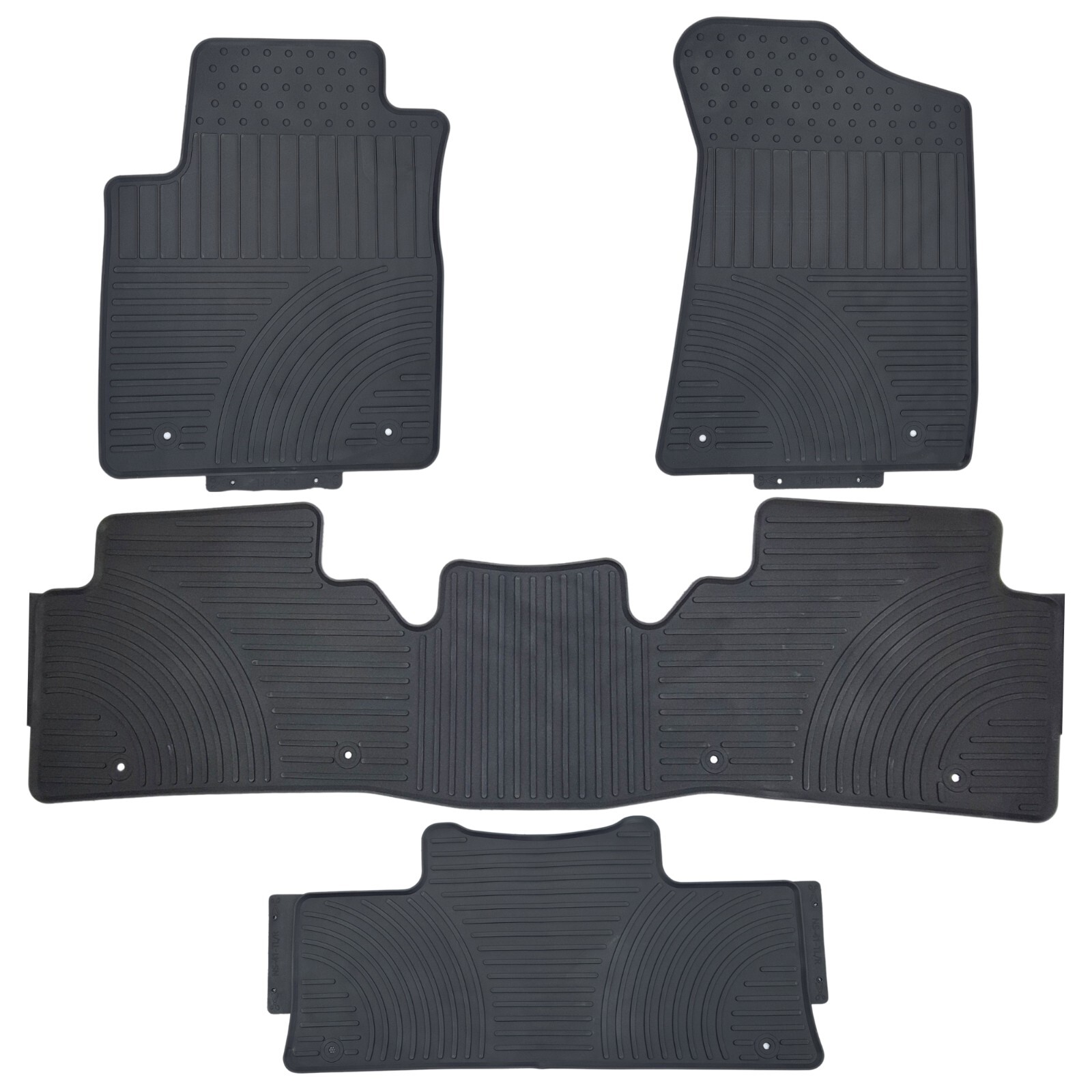 For 20172024 Nissan Armada Floor Mats 3Row Heavy Duty All Weather