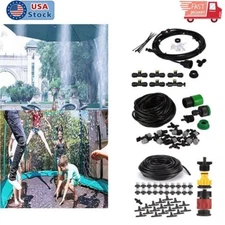 20-50ft Outdoor Patio Water Mister Mist Nozzle Misting Cooling System Fan Cooler